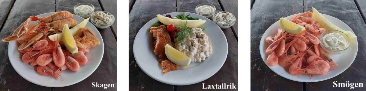 swedish seafood on plates